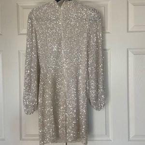 Bhldn Goldie Dress in White (Sequined) - Size US 2